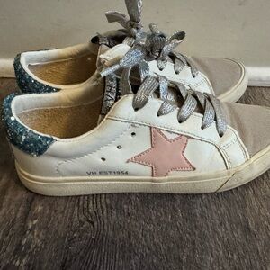 Vintage Havana Girls‎ Star Pink blue glitter shoes sneakers size 4